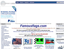 Tablet Screenshot of famousflags.com